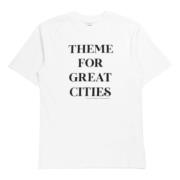 Dries Van Noten Stadsbild Boxy T-shirt Grafiskt Tryck White, Herr