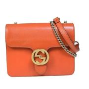 Gucci Vintage Pre-owned Laeder gucci-vskor Orange, Dam