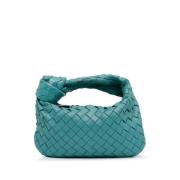 Bottega Veneta Vintage Pre-owned Laeder handvskor Blue, Dam