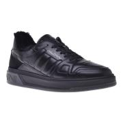 Baldinini Sneakers i svart quiltat läder Black, Herr