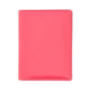 Comme des Garçons Läder Bifold Plånbok Tillverkad i Spanien Pink, Unis...