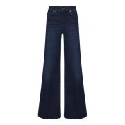 Frame Blå Wide Leg Jeans Damkläder Blue, Dam