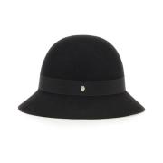 Helen Kaminski Merinoull Cloche Hatt Black, Dam