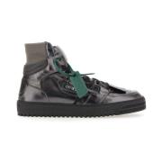 Off White Hög Sneaker Tillverkad i Italien Black, Herr