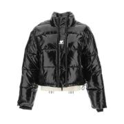 Courrèges Vinyl Pufferjacka, S W IN Black, Dam