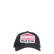 Dsquared2 Logo Patch Baseball Cap Black, Herr