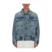 Balmain Denimjacka Regular Fit 100% Bomull Blue, Herr