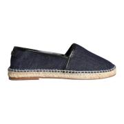 Dolce & Gabbana Blå Denim Espadrillos Skor Blue, Herr