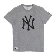 New Era NY Yankees Logo Tee Ljusgrå Gray, Herr