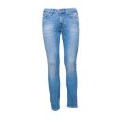 Roy Roger's Lätt tvättade Slim Fit Jeans Blue, Herr