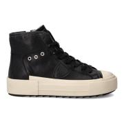 Philippe Model Sneakers Paris Haute Tennis Kvinnor, Svart Black, Dam