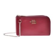 Baldinini Red calfskin wallet Pink, Dam