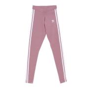 Adidas Lila 3 Ränder Leggings Elastisk Midja Purple, Dam