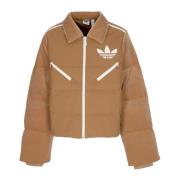 Adidas Sammet Puffer Dunjacka Brun Brown, Dam