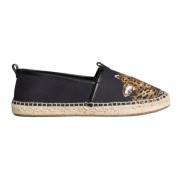 Dolce & Gabbana Leopard Slip-On Espadrilles Skor Black, Herr