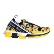 Dolce & Gabbana Kristallutsmyckade Slip-On Sneakers Multicolor, Dam