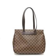 Louis Vuitton Vintage Pre-owned Tyg louis-vuitton-vskor Brown, Dam