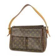 Louis Vuitton Vintage Pre-owned Tyg louis-vuitton-vskor Brown, Dam