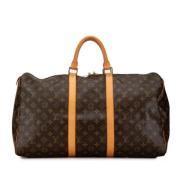 Louis Vuitton Vintage Pre-owned Canvas handvskor Brown, Dam