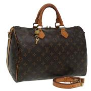 Louis Vuitton Vintage Pre-owned Canvas handvskor Brown, Dam