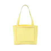 Hermès Vintage Pre-owned Tyg axelremsvskor Yellow, Dam