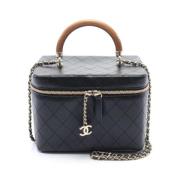 Chanel Vintage Pre-owned Laeder handvskor Black, Dam