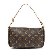 Louis Vuitton Vintage Pre-owned Canvas handvskor Brown, Dam