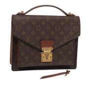 Louis Vuitton Vintage Pre-owned Canvas handvskor Brown, Dam