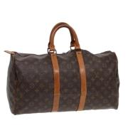 Louis Vuitton Vintage Pre-owned Canvas resvskor Brown, Dam