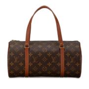 Louis Vuitton Vintage Pre-owned Canvas handvskor Brown, Dam