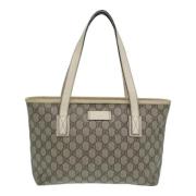 Gucci Vintage Pre-owned Canvas gucci-vskor Beige, Dam