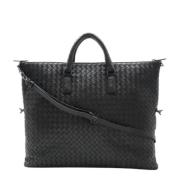 Bottega Veneta Vintage Pre-owned Laeder axelremsvskor Black, Dam