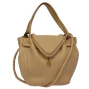 Bottega Veneta Vintage Pre-owned Laeder axelremsvskor Beige, Dam