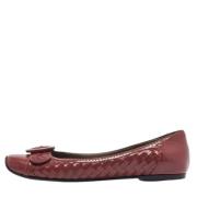 Bottega Veneta Vintage Pre-owned Laeder lgskor Brown, Dam