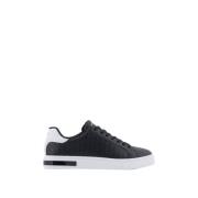 Armani Exchange Svarta och vita sneakers för män Black, Herr