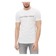 Calvin Klein Jeans Herr T-shirt Polo Höst/Vinter Kollektion White, Her...