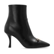 Salvatore Ferragamo Klackade ankelboots Ludo Black, Dam