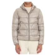 Herno Puffer Jacket Lätt Varm Bekväm Beige, Herr