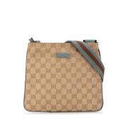 Gucci Vintage Pre-owned Tyg crossbodyvskor Brown, Dam