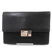 Gucci Vintage Pre-owned Laeder kuvertvskor Black, Dam