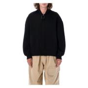 JW Anderson Svart Ull Oversized Bomberjacka Aw24 Black, Herr