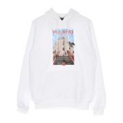 Dolly Noire Vit Milano Hoodie Långärmad Sweatshirt White, Herr