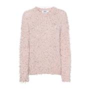 Msgm Rosa Stickat för Kvinnor Aw24 Pink, Dam