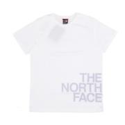 The North Face Logo Tee Gardenia White Periwinkle White, Dam