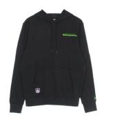 New Era Seattle Seahawks Logo Hoodie Black, Herr