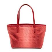 Fendi Vintage Pre-owned Canvas totevskor Red, Dam