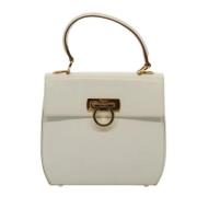 Salvatore Ferragamo Pre-owned Pre-owned Laeder handvskor White, Dam