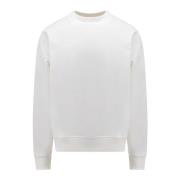 Diesel Vit Bomullssweatshirt Ss23 White, Herr