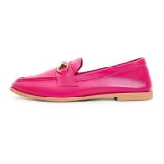 Cesare Gaspari Högkvalitativa läderloafers - Fucsia Pink, Dam