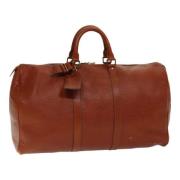 Louis Vuitton Vintage Pre-owned Laeder resvskor Brown, Dam